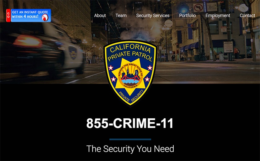 California Private Patrol Screenshot